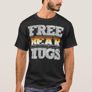 Gay Bear Pride Free Bar Hugs T-Shirt