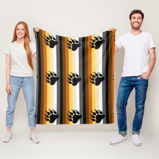 Gay Bear Pride Gifting Throw Blanket Fleecedecke