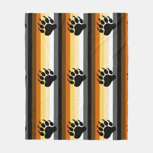 Gay Bear Pride Gifting Throw Blanket Fleecedecke (Vorderseite)