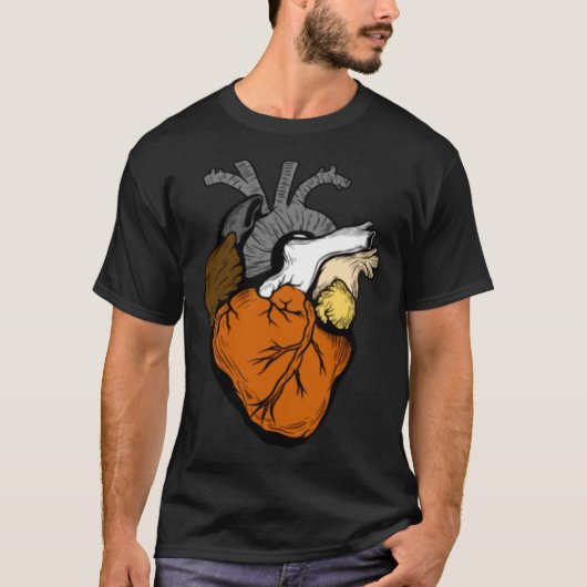 Gay Bear Pride Heart LGBT Retro T-Shirt (Vorderseite)