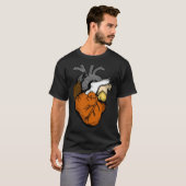 Gay Bear Pride Heart LGBT Retro T-Shirt (Vorne ganz)