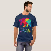 Gay Bear Pride LGBT Regenbogenflagge Monat T-Shirt (Vorne ganz)