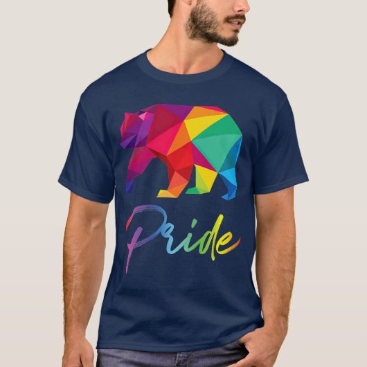 Gay Bear Pride LGBT Regenbogenflagge Monat T-Shirt (Vorderseite)