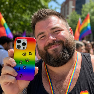 Gay Bear Pride - Regenbogenflagge mit Bärenklaue D iPhone 15 Pro Hülle