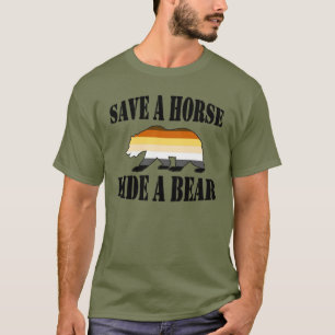 Gay Bear Pride retten Pferdereiten T-Shirt