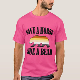 Gay Bear Pride retten Pferdereiten T-Shirt