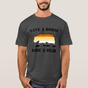 Gay Bear Pride Retten Sie ein Pferd auf dem Weg zu T-Shirt