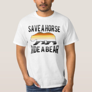 Gay Bear Pride Retten Sie ein Pferd auf dem Weg zu T-Shirt
