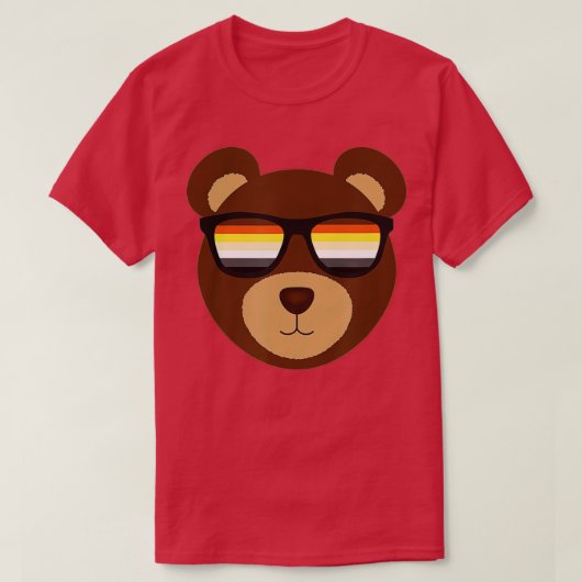 Gay Bear Pride Sunglasses LGB T-Shirt (Design vorne)
