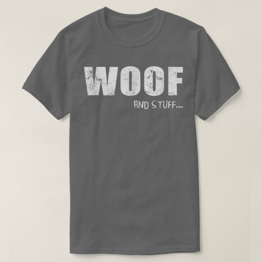 Gay Bear Pride Woof and Stuff T-Shirt (Design vorne)