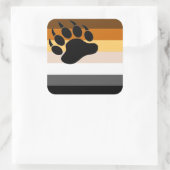 Gay Bear Prix - Square Stickers (Tasche)
