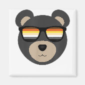 Gay Bear Sunglasslogo Magnet (Vorne)