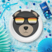 Gay Bear Sunglasslogo Pappteller (Party)