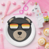 Gay Bear Sunglasslogo Pappteller (Party)