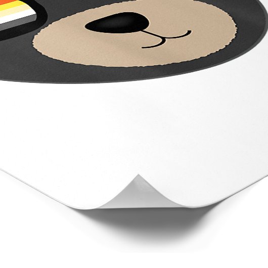 Gay Bear Sunglasslogo Poster (Ecke)