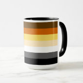Gay Bears Pride Flag Bear Paw Tasse (VorderseiteRechts)