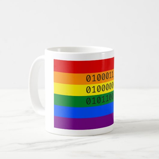 Gay Binary Tasse (Vorderseite Links)