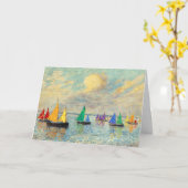 Gay Birthday Rainbow Sails Karte (Gelbe Blume)