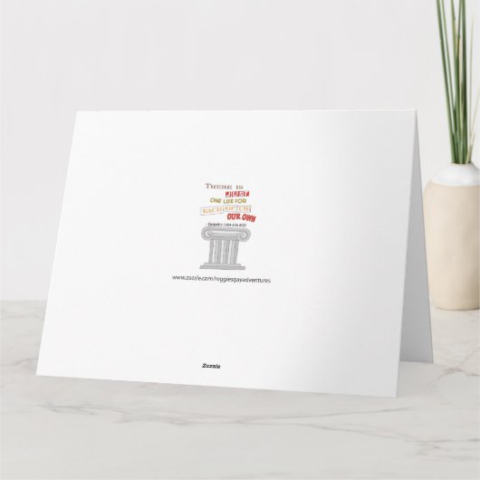 Gay Birthday Übergabe an Wünsche Karte (Rückseite)