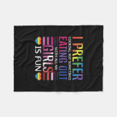 Gay Bisexual Prilag LGBTQ Fleecedecke (Vorderseite (Horizontal))