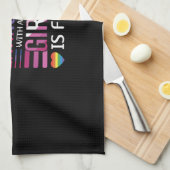 Gay Bisexual Prilag LGBTQ Geschirrtuch (Viertel Falte)