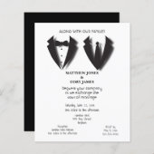 Gay Black and White Tuxedos Wedding (Vorne/Hinten)