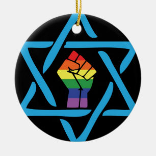 Gay Black Jewish Keramikornament