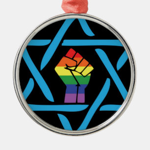 Gay Black Jewish Ornament Aus Metall