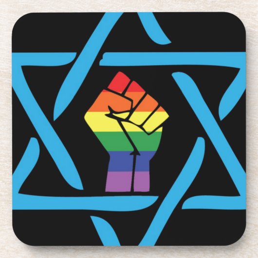 Gay Black Jewish Untersetzer (Vorderseite)