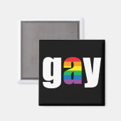 Gay Black Magnet (Vorderseite/Rückseite)