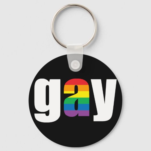 Gay Black Schlüsselanhänger (Vorderseite)