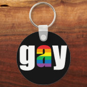 Gay Black Schlüsselanhänger (Vorderseite)