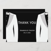 Gay Black Wedding danke Ihnen Karten (Vorne/Hinten)