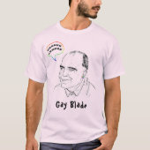 Gay Blade LGBTQ+ Gay Pride Spaß T-Shirt (Vorderseite)