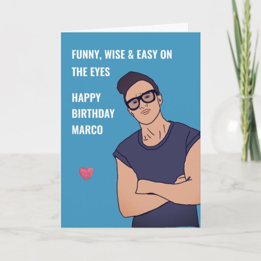 Gay Boyfriend Birthday Card Karte (Vorderseite)