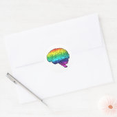 GAY BRAIN -.pnng Runder Aufkleber (Umschlag)