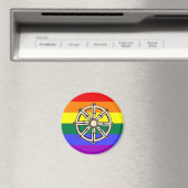 Gay Buddhist Pride Magnet (In Situ (Geschirrspüler))
