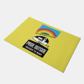 Gay Caravan Camping Fußmatte (Schrägansicht)