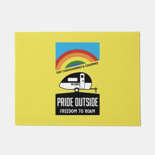 Gay Caravan Camping Fußmatte (Vorderseite)