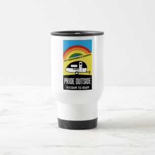 Gay Caravan Camping T - Shirt Reisebecher