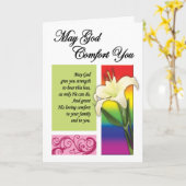 Gay Cards - Gottes Komfort Karte (Gelbe Blume)