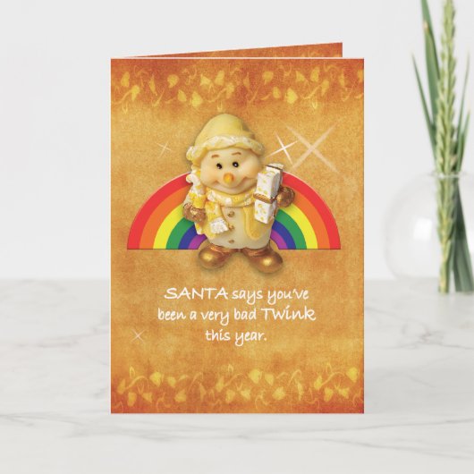 Gay Cards - Xmas Elf 01 Feiertagskarte (Vorderseite)
