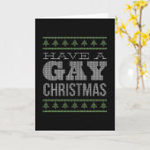 GAY CHRISTMAS KARTE (Gelbe Blume)