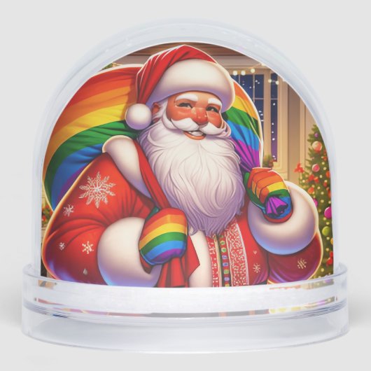 Gay Christmas Personalisierte Geschenke Schneekugeln (Vorderseite)