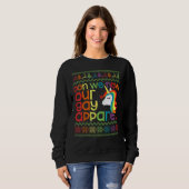 Gay Christmas Rainbow Einhorn Don We Now Our Gay A Sweatshirt (Vorne ganz)