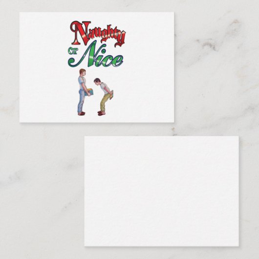 Gay Christmas Spaß Card Mitteilungskarte (Vorne/Hinten)