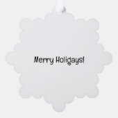 Gay Christmas Star mit LGBT Flag Ornament Karte (Rückseite)