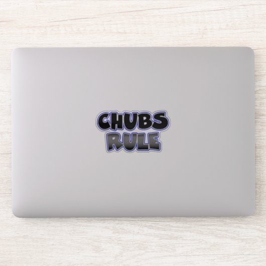 Gay Chubby Chaser Chubs Rule Aufkleber (Computer)
