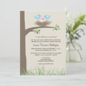 Gay Couple Adoption Ankündigung Baby Bird's Nest (Stehend Vorderseite)