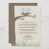 Gay Couple Adoption Ankündigung Baby Bird's Nest (Vorne/Hinten)